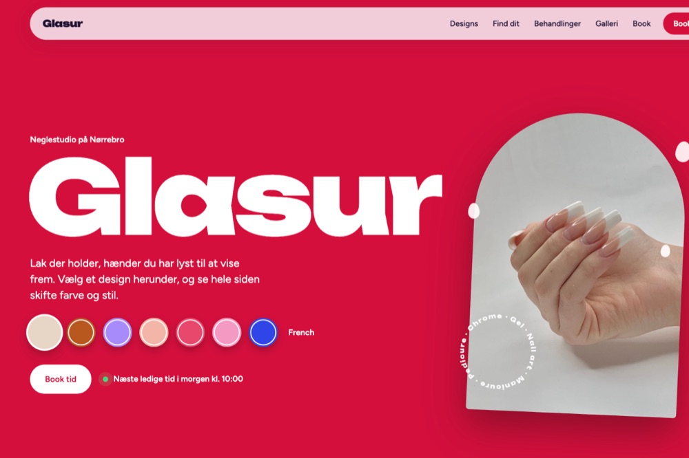 Skærmbillede af Glasur